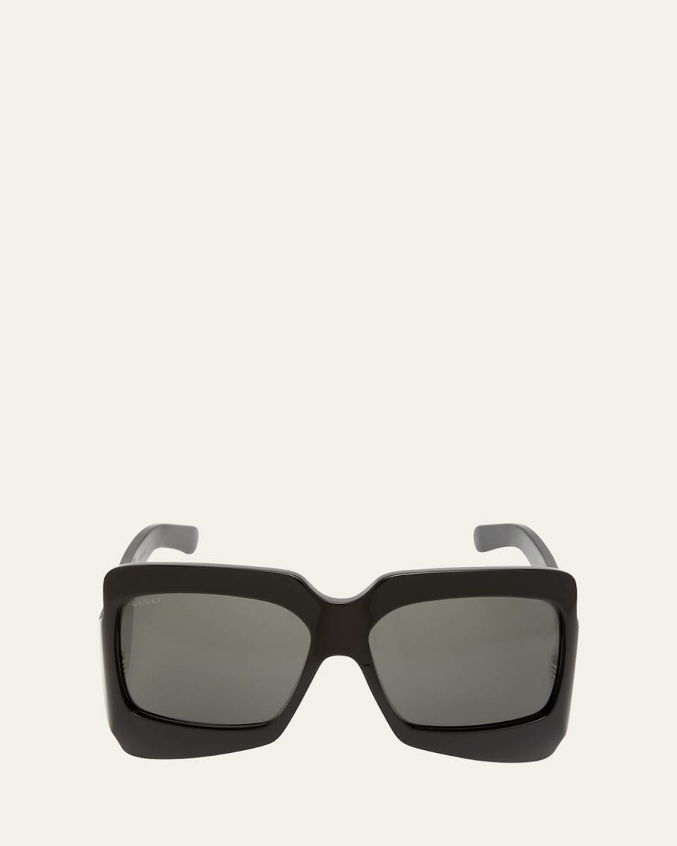 Logo Square Acetate Sunglasses